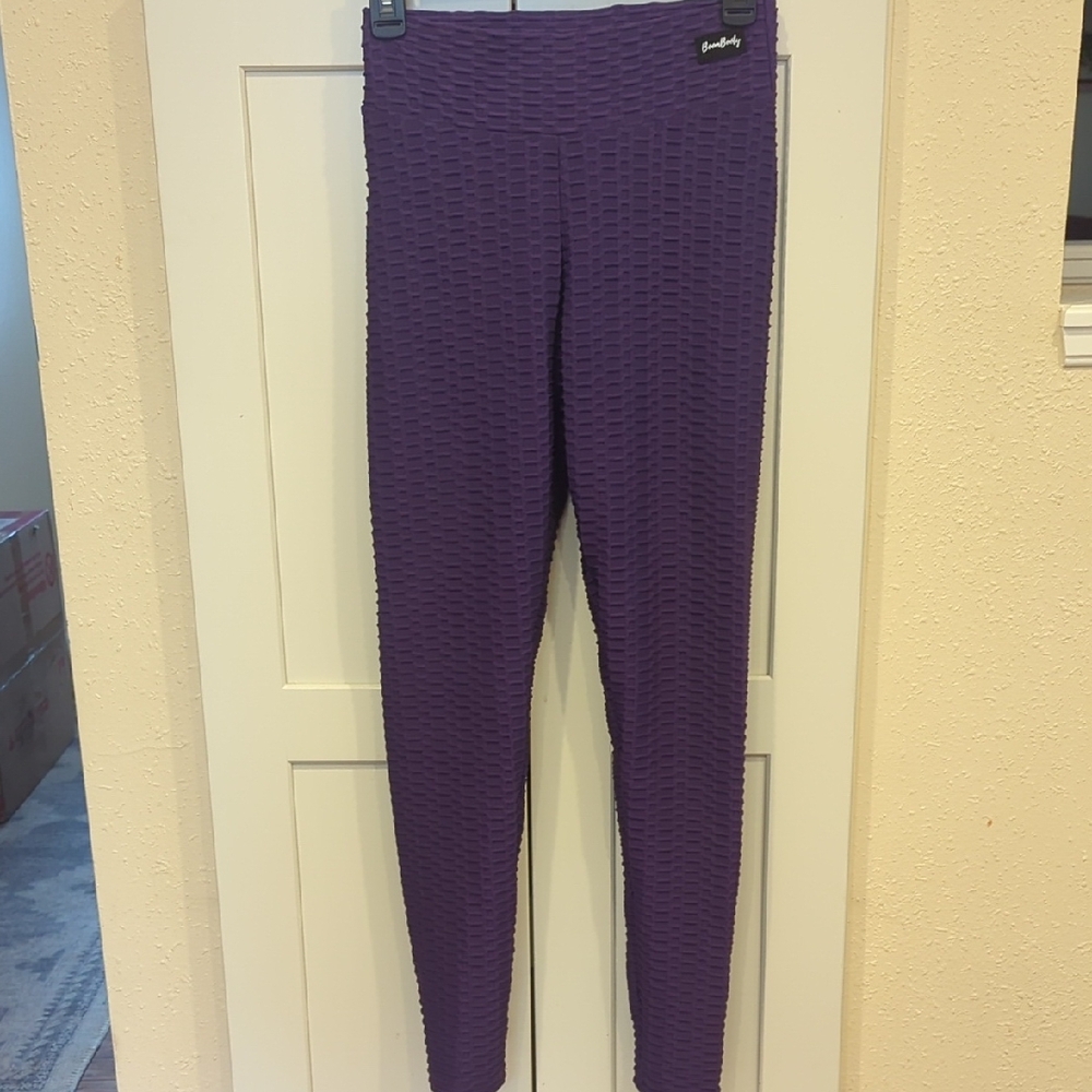 Boom Booty Full-Length Leggings with Elastic Waistband